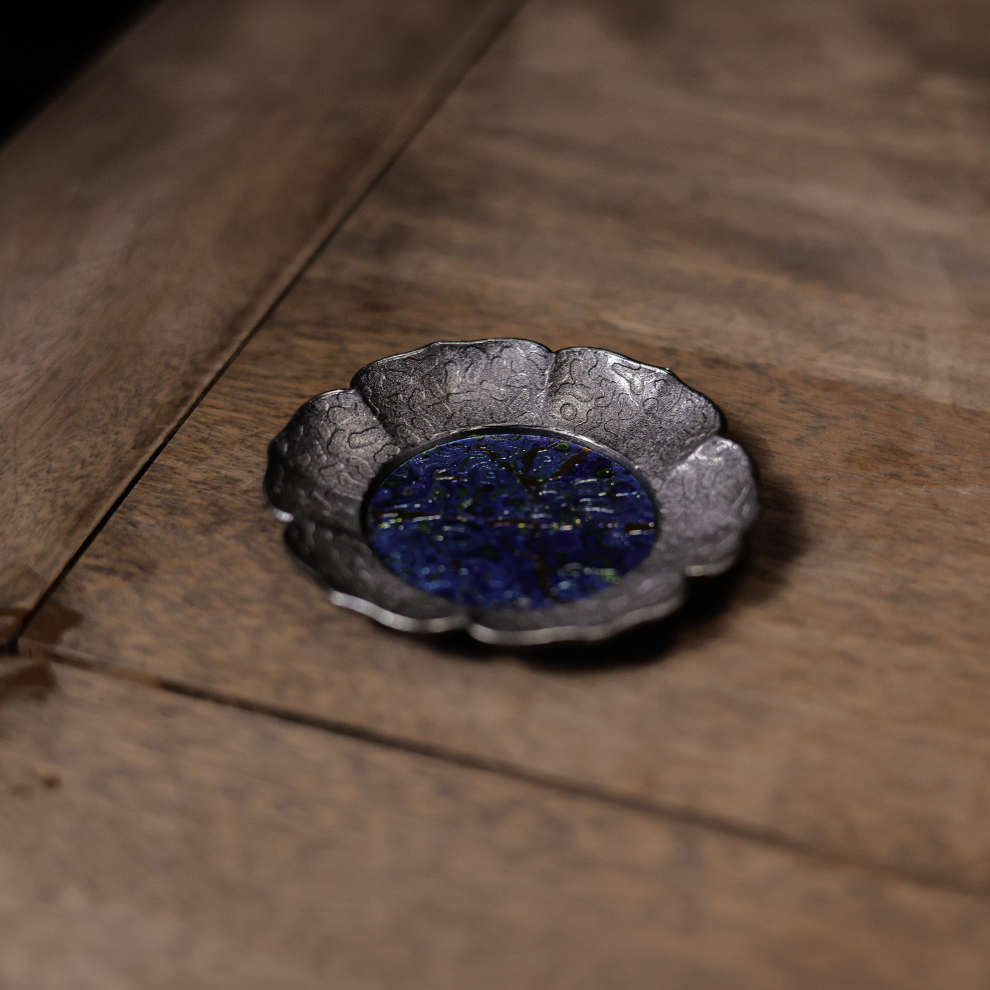 【悦生活】六瓣合金滴胶杯垫，画片随机发一个（Q8866）