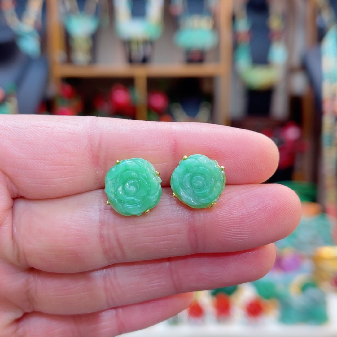 翡翠耳饰合金48小时鉴赏期