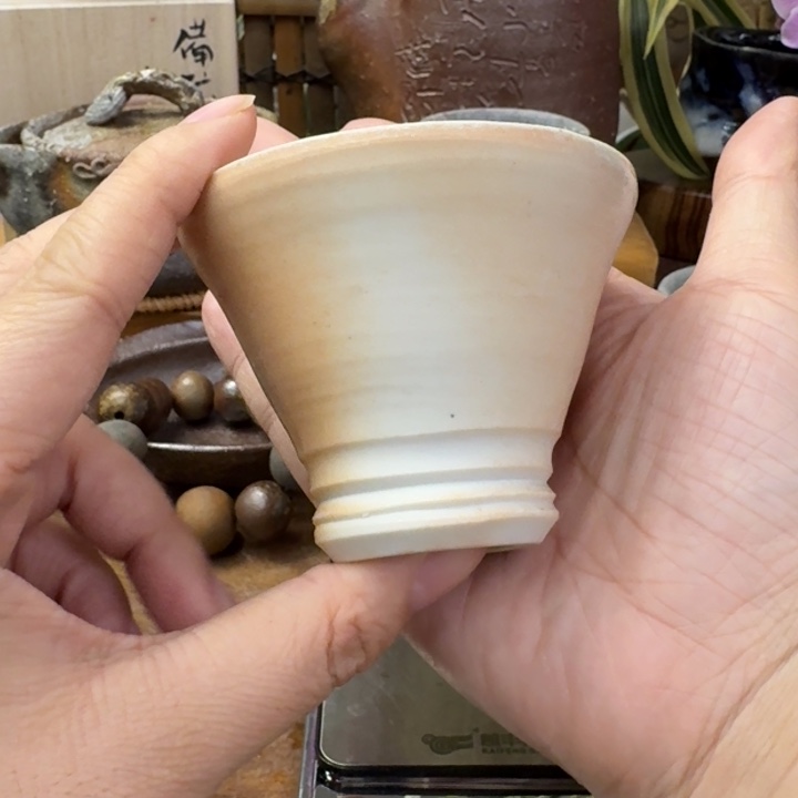 马场隆志备前烧白备前主人杯福利一口价