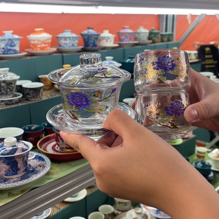 景德镇陶瓷盖碗茶具