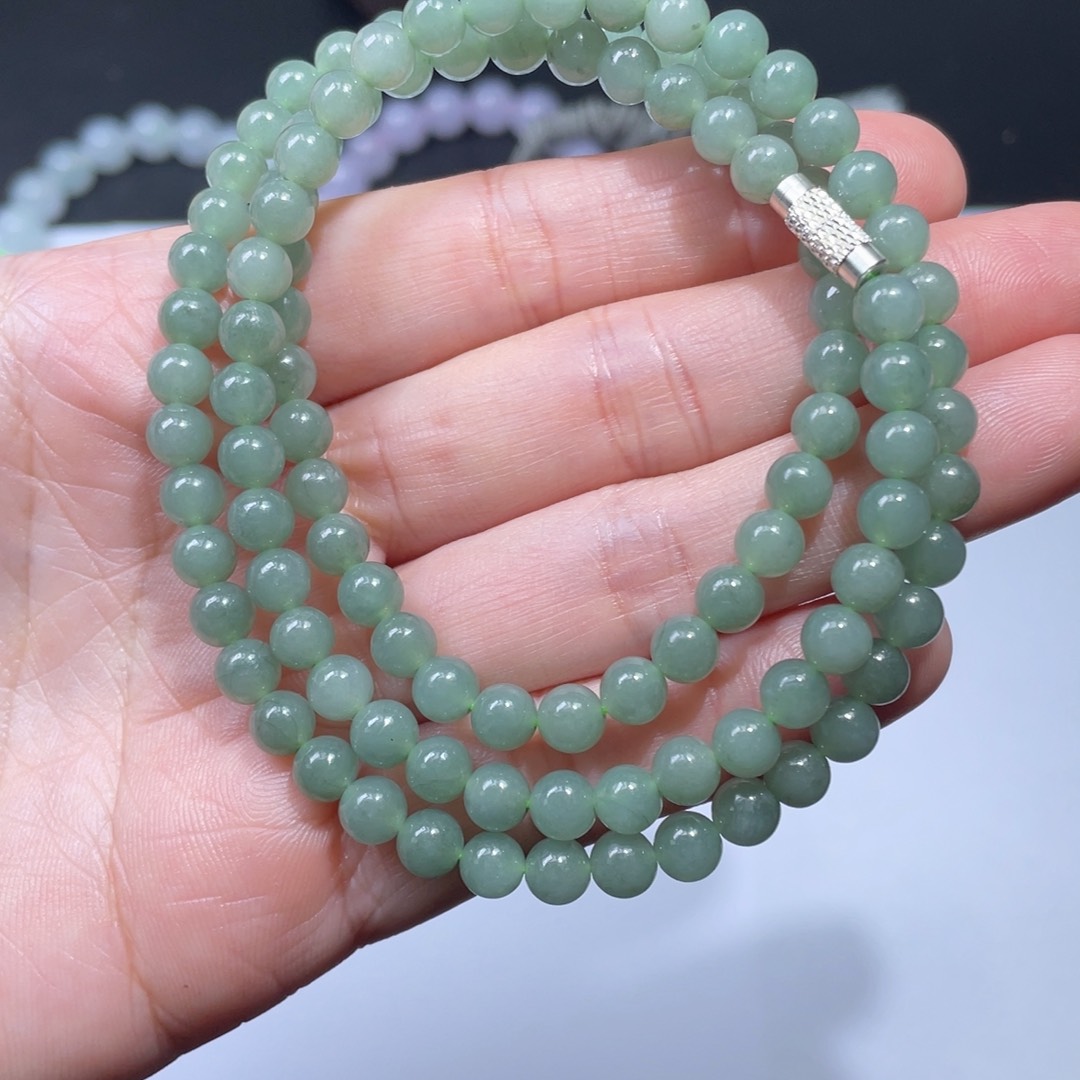 翡翠手链未镶嵌手串