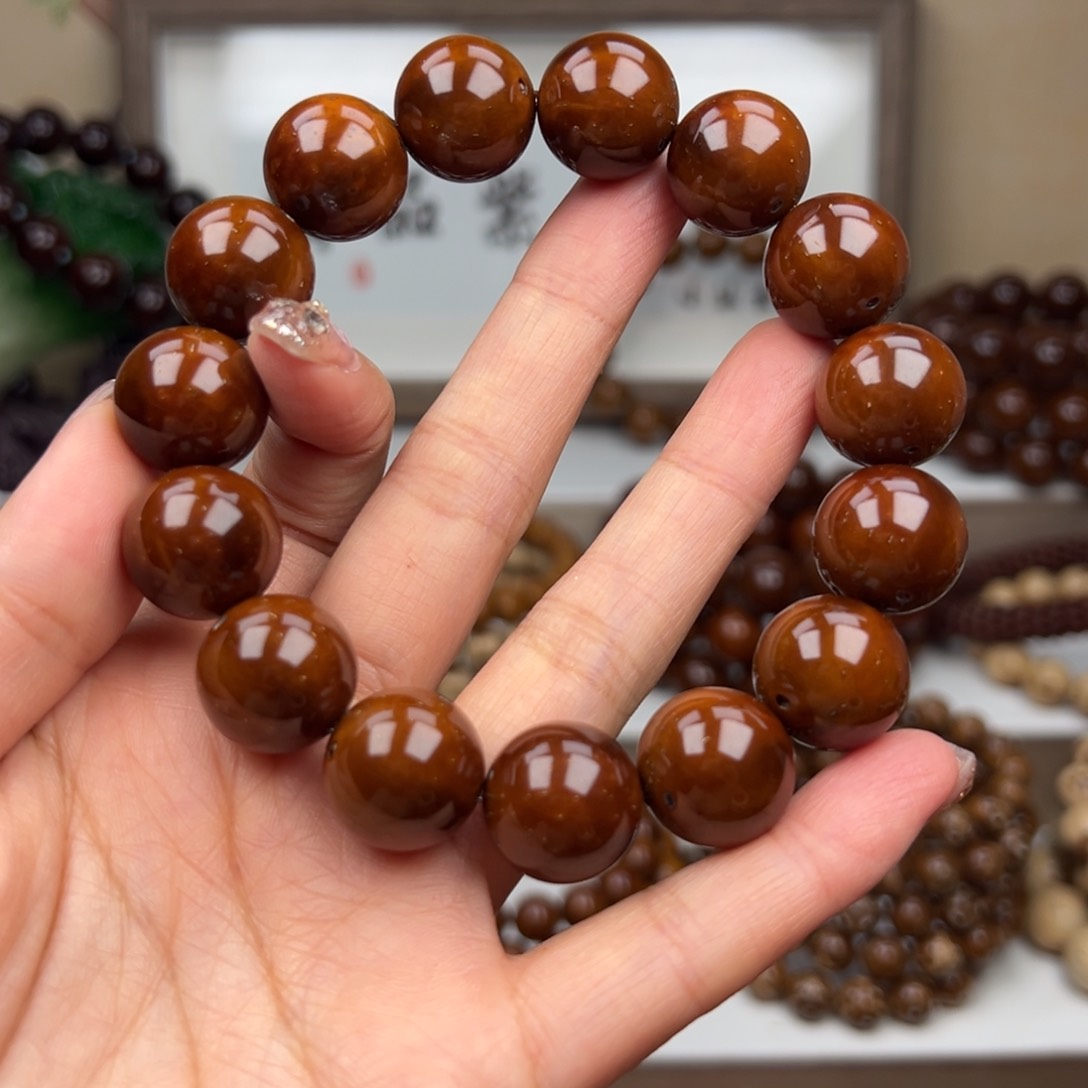 紫金鼠手串s**.卡16半实心光珠