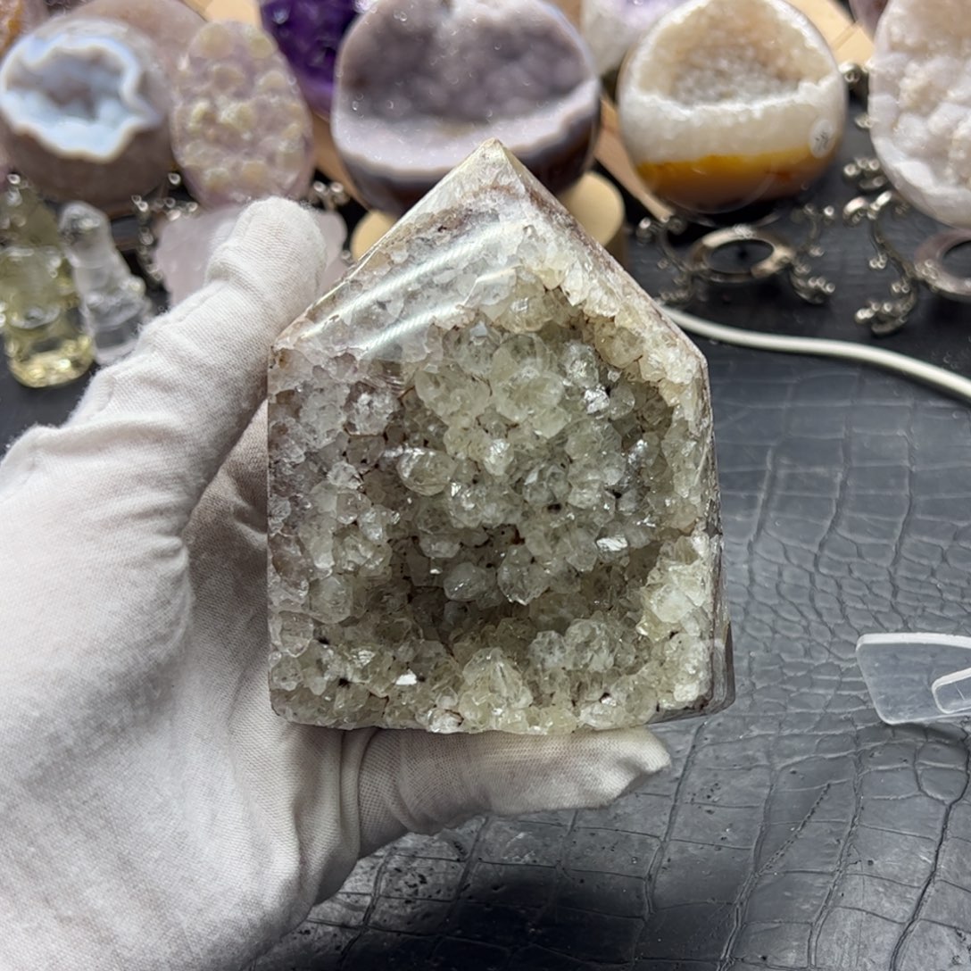 ****珠宝半成品未镶嵌水晶晶柱30