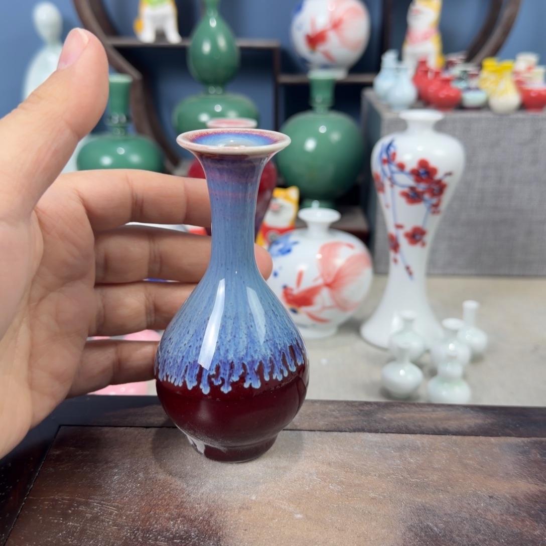 陶瓷手工小花器摆件