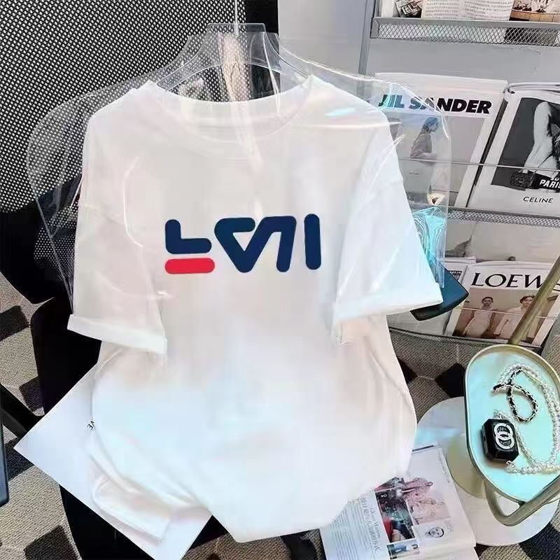 夏季圆领半袖上衣印花T恤时尚夏季韩版潮流ins情侣透气短袖