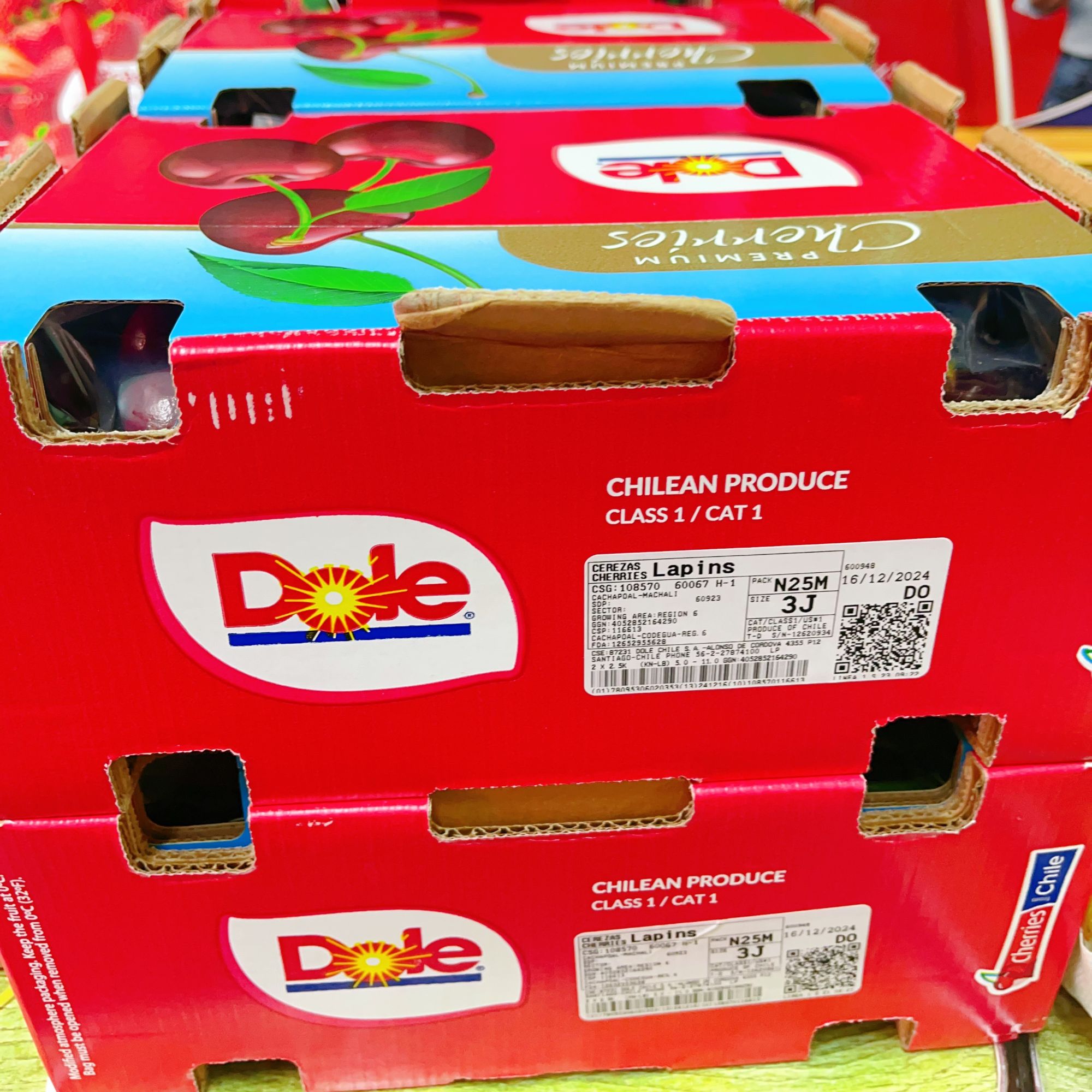 【空运】智利进口都乐车厘子3J/5斤