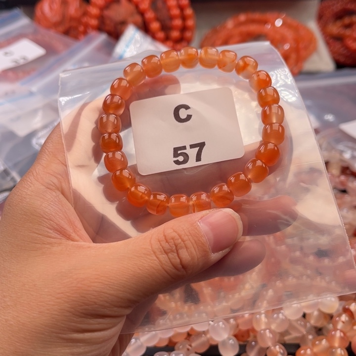 南红玛瑙未镶嵌多样性发货默认微瑕称重8mm