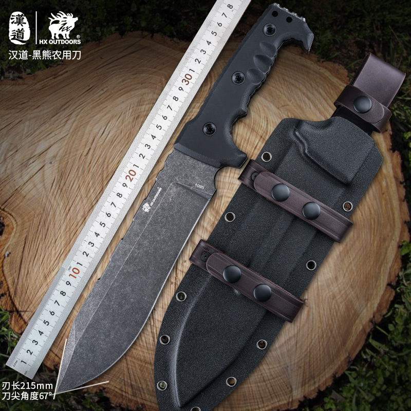 汉道黑熊dc53户外露营手把肉小刀