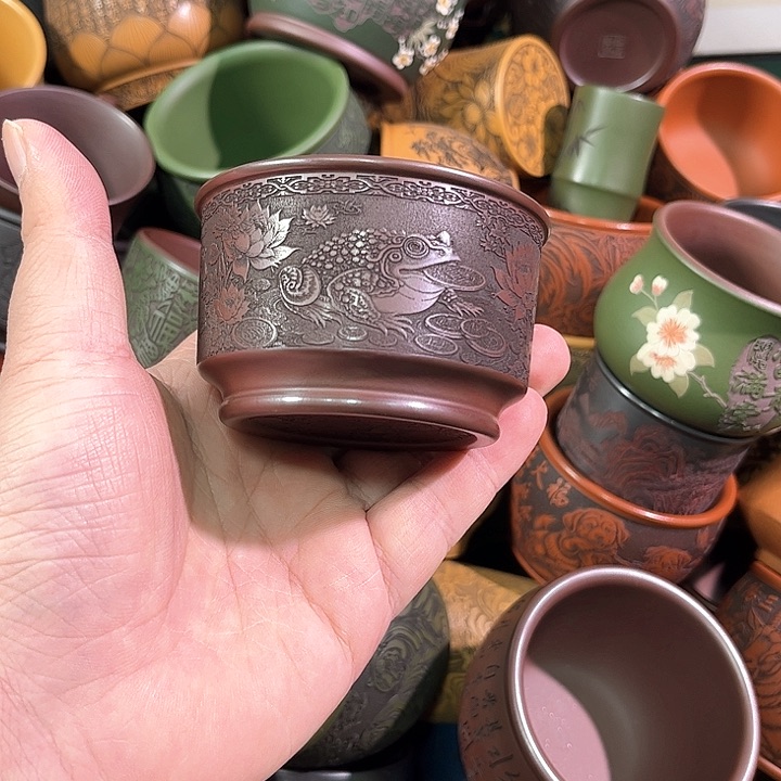茶杯紫砂全手工紫砂主人杯