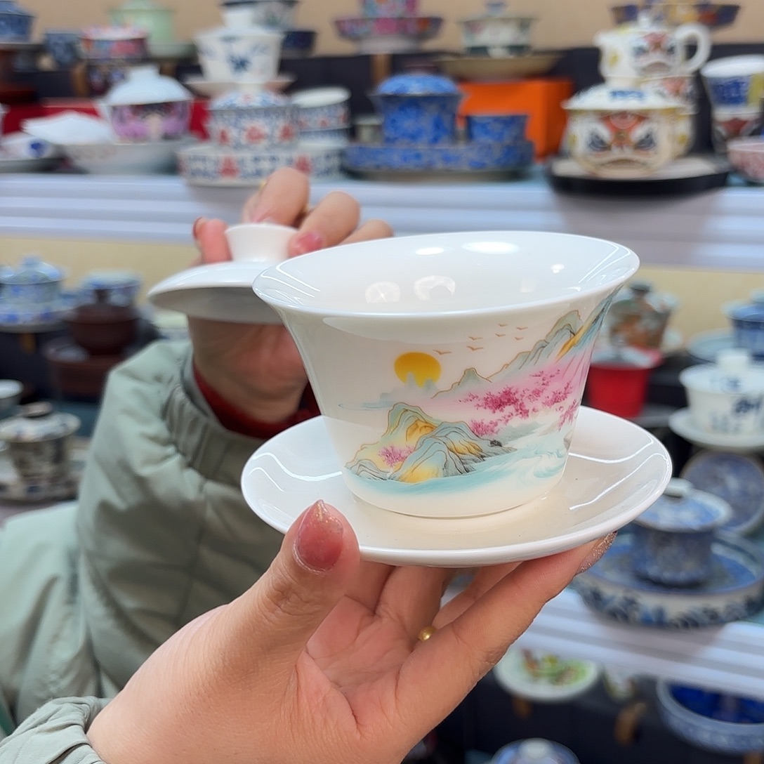 盖碗里的水煮开后放