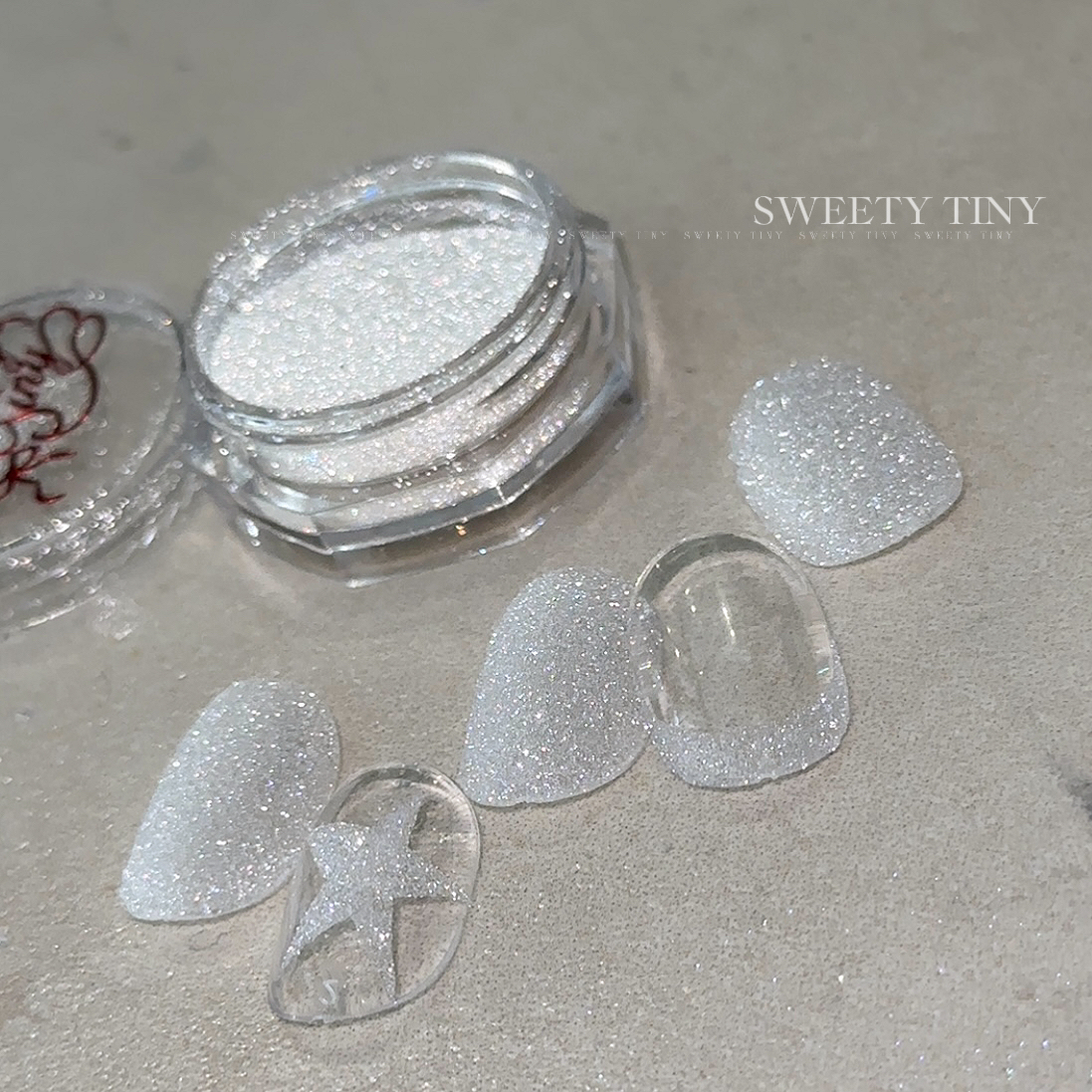 恬崽SweetyTiny砂糖粉美甲店专用指甲装饰仙女粉显白