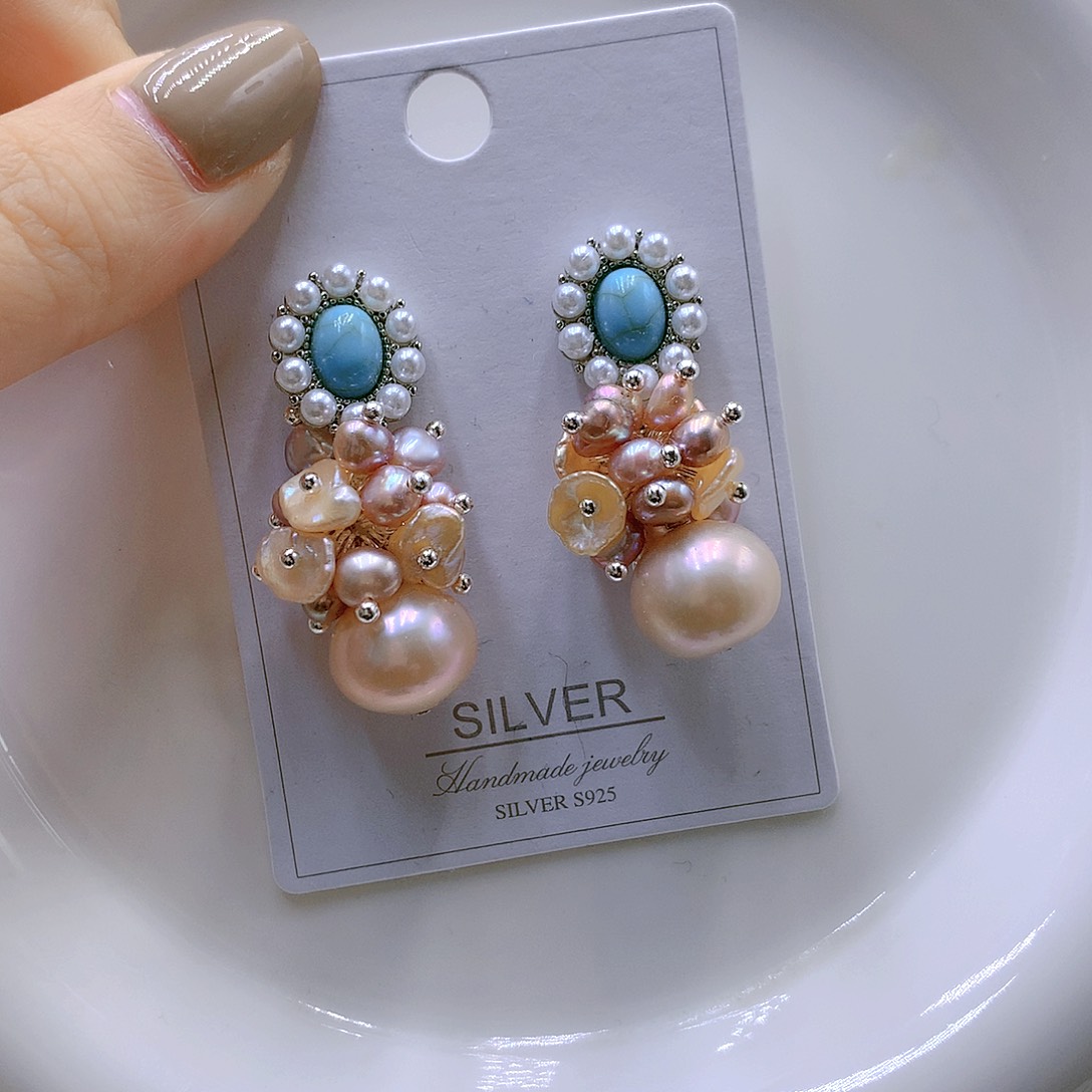 颈饰银S925镶嵌淡水珍珠