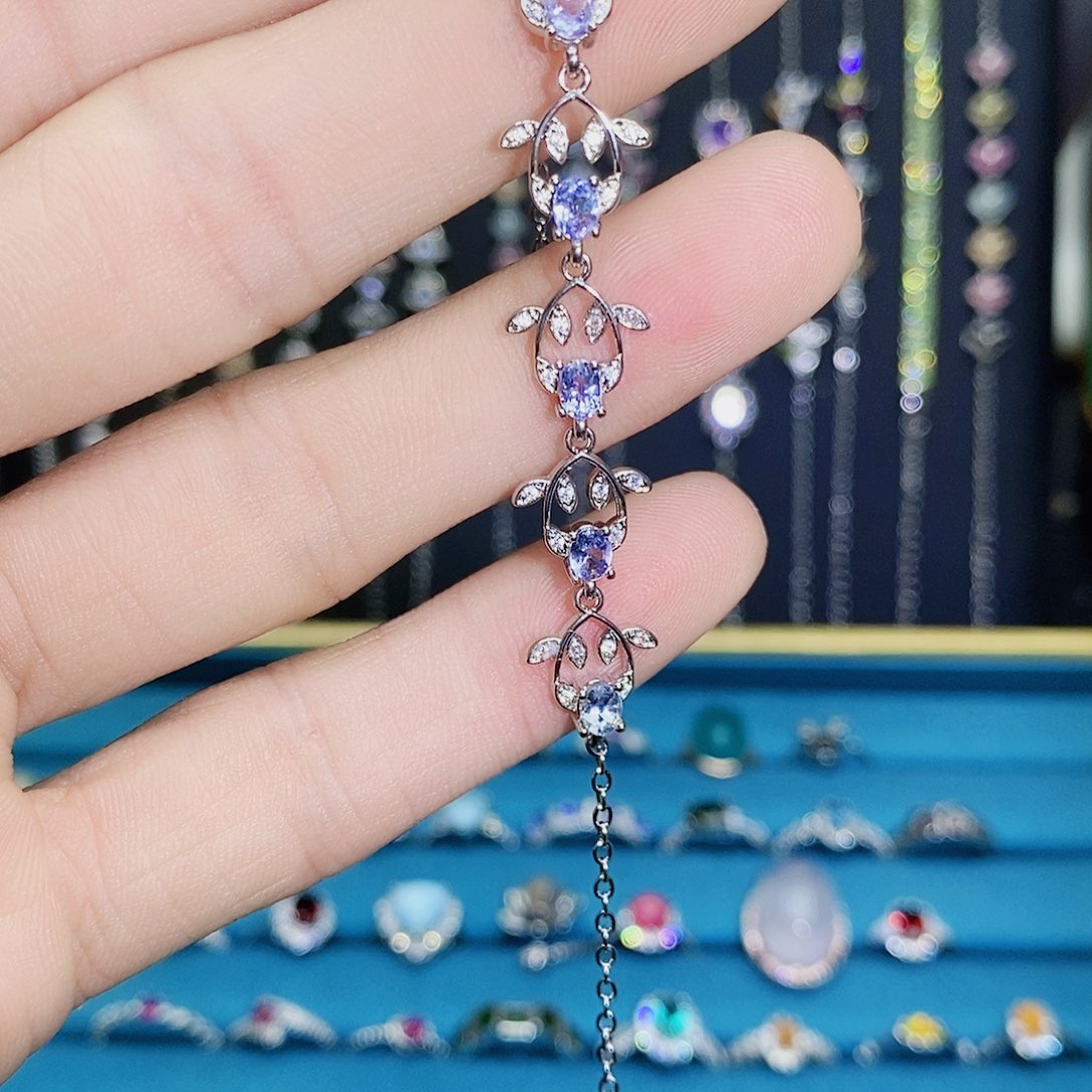 紫晶珠宝半成品银S925镶嵌