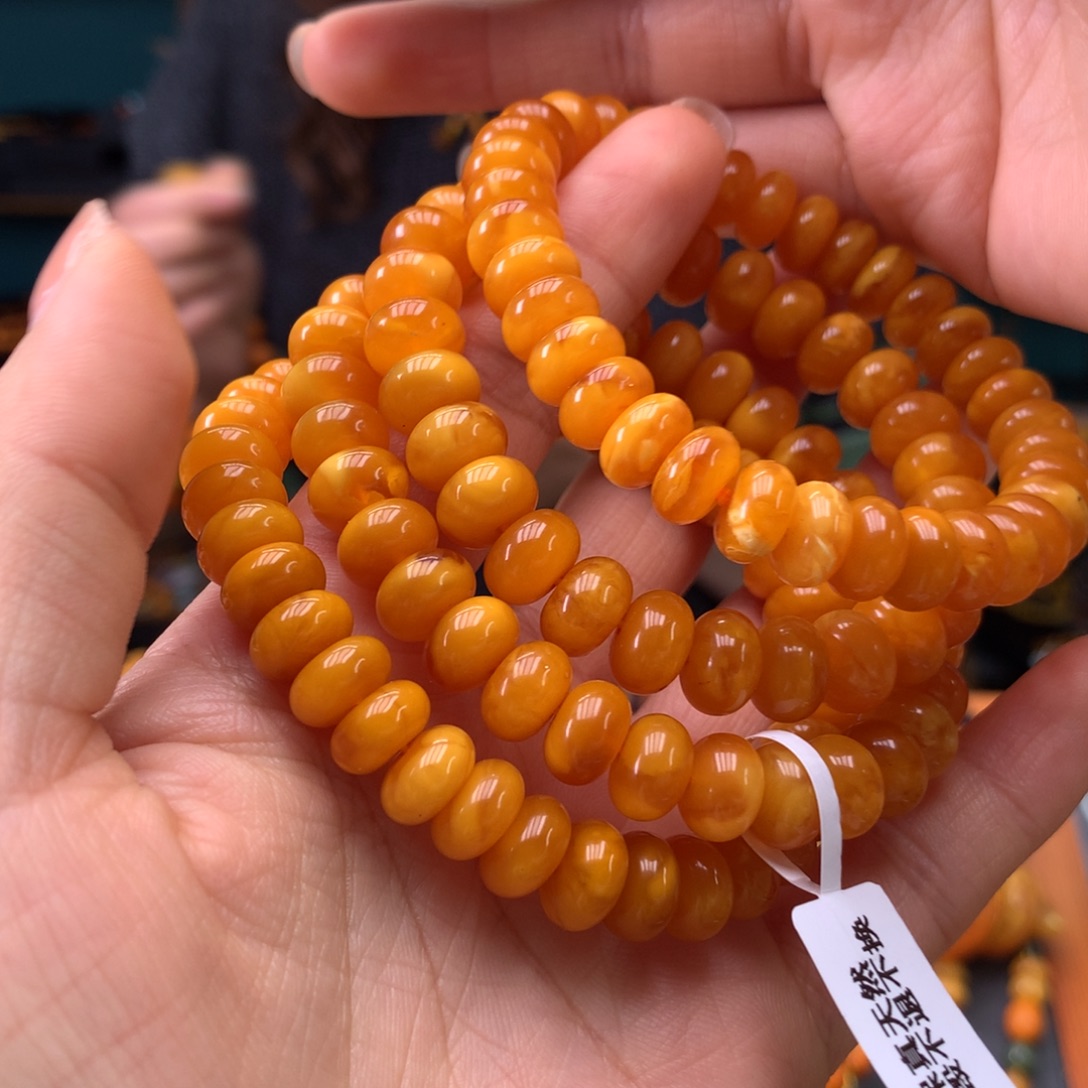 蜜蜡未镶嵌手串多样性发一