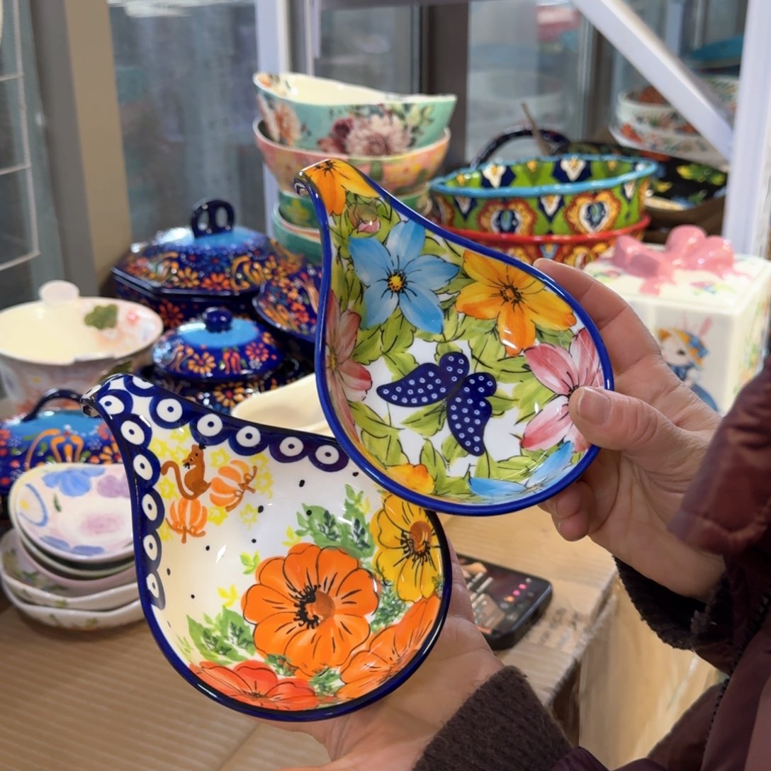 陶瓷外贸勺托两只看图