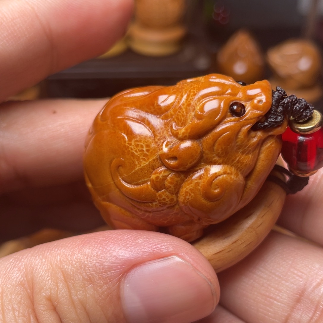 橄榄核手串/手链貔貅单子指环穿配3.2左右