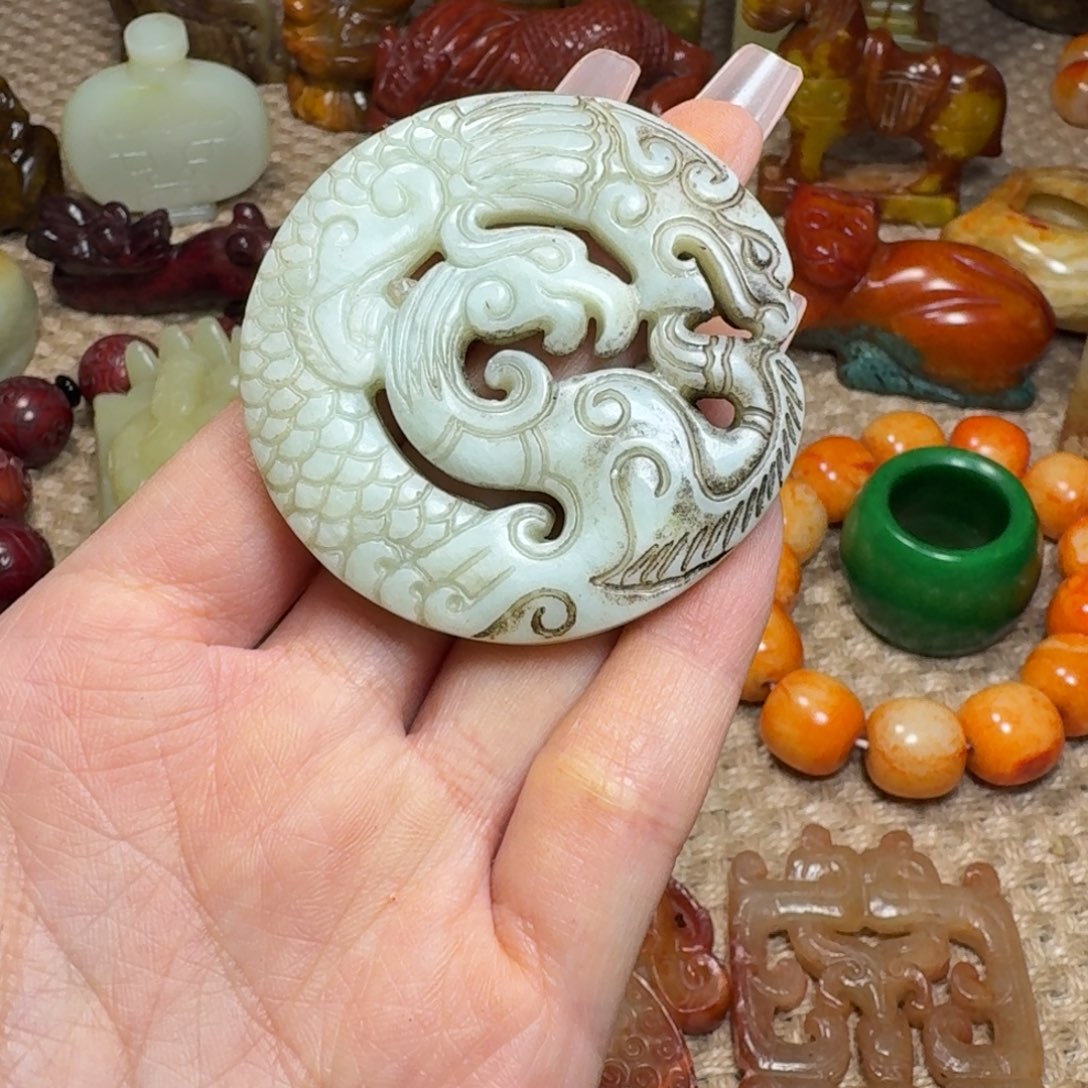 白玉菩提吊坠挂件