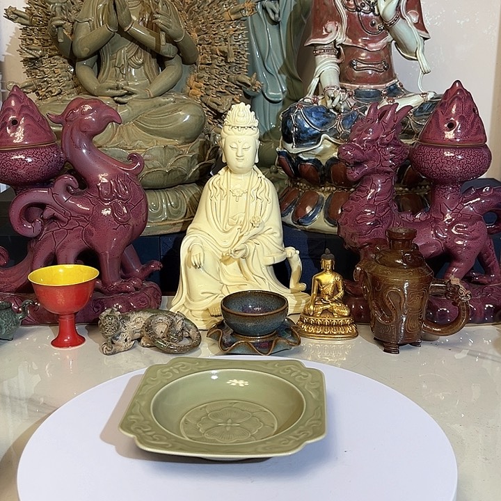 瓷片摆件摆件摆件