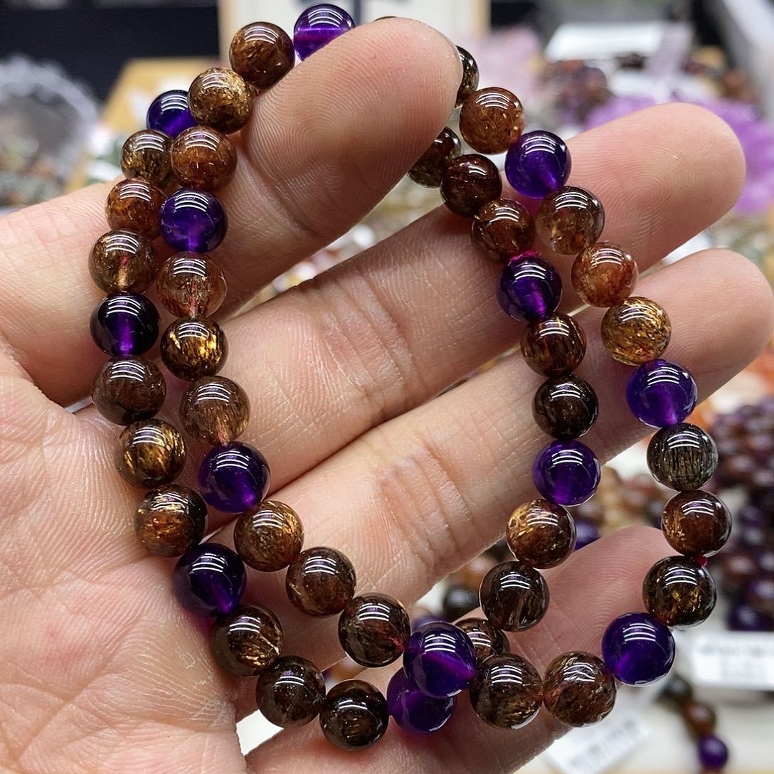 水晶手串未镶嵌多样性发货发一条