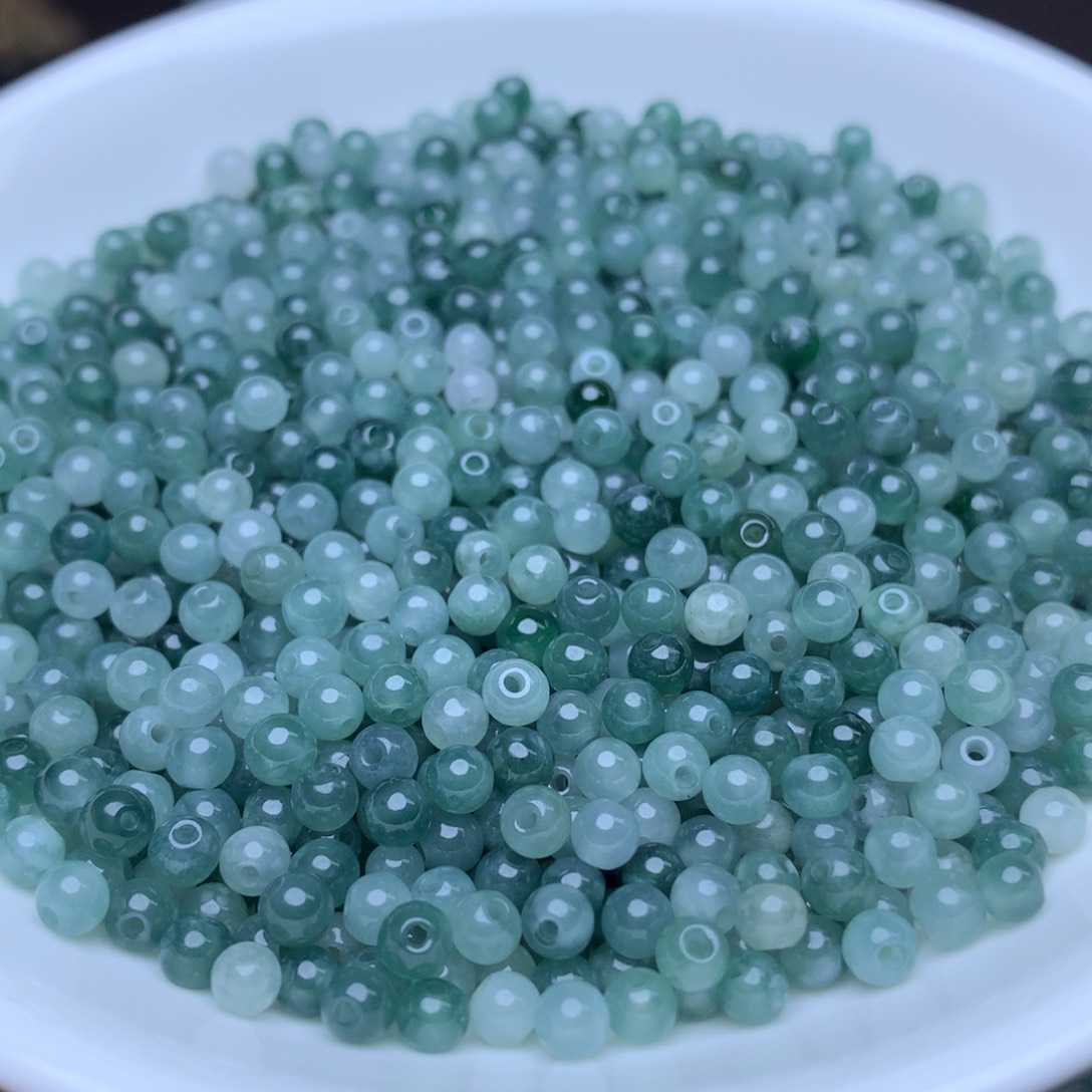 【闪购商品】翡翠手链未镶嵌卡3.5冰蓝水100个