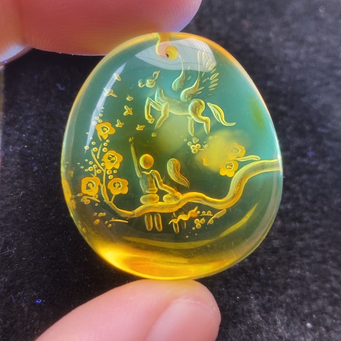 金珀未镶嵌吊坠(不含链)