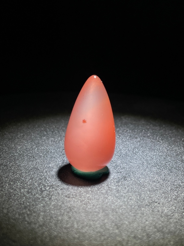 川料南红九 口水滴吊坠