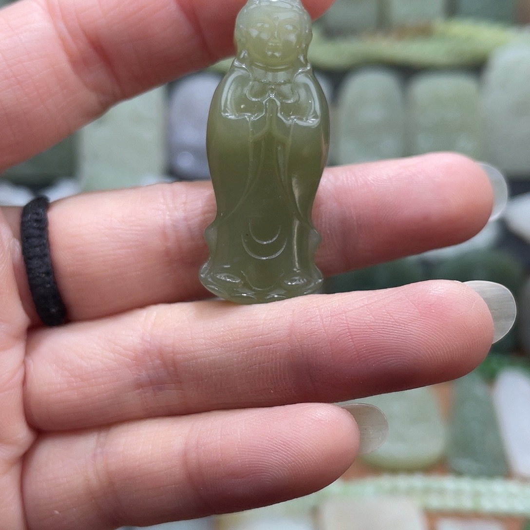 和田玉未镶嵌吊坠(不含链)