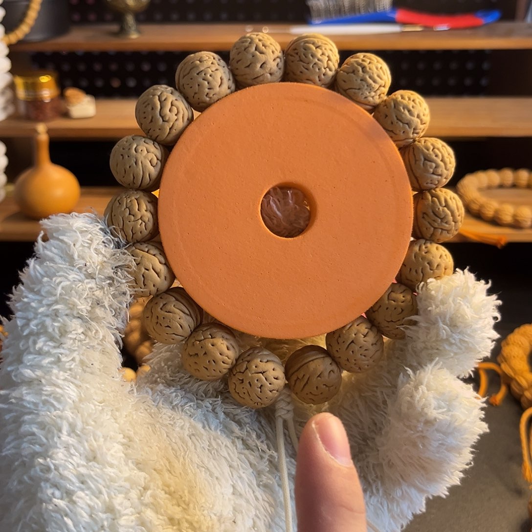 成***.桃核吊坠18mm盘锦肌肉