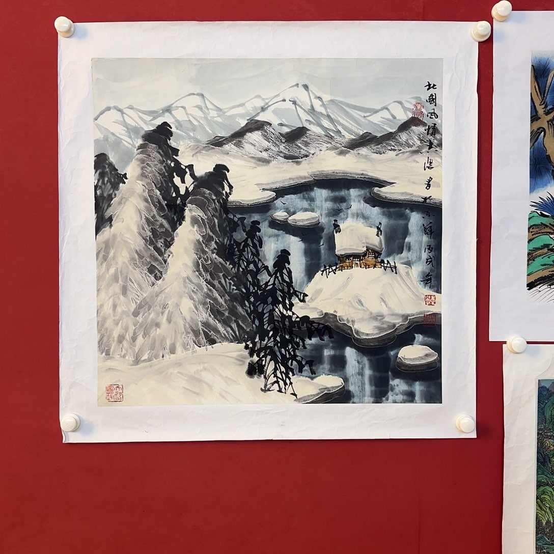 遗***兔横款精品书画作品欣赏