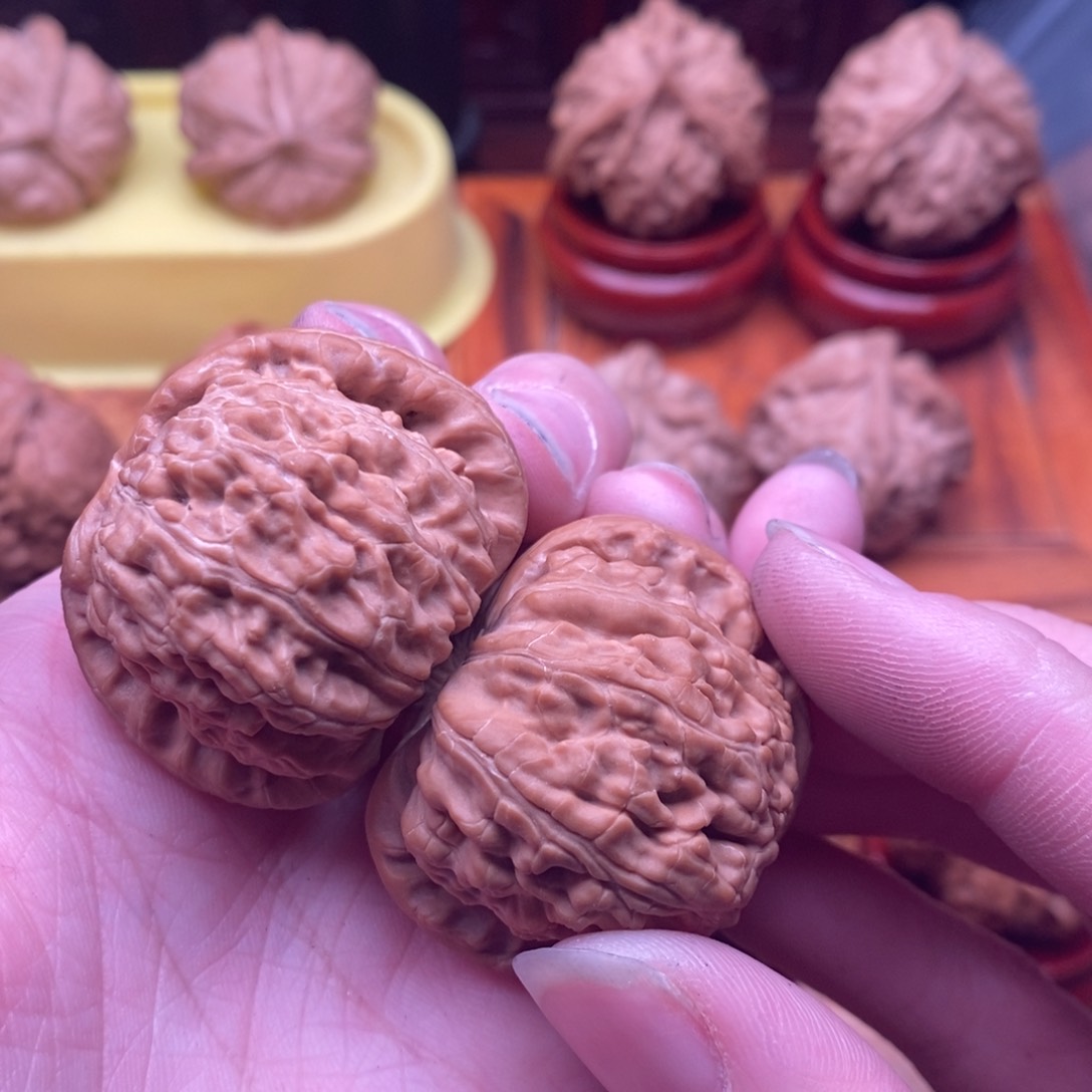 文玩核桃把件不**?白狮子38