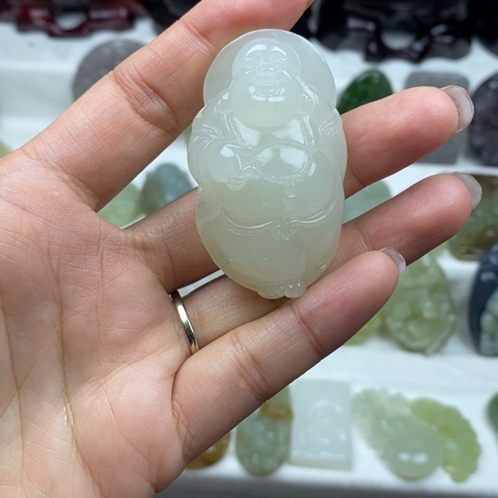 程***主和田玉（糖玉）未镶嵌颈饰分单链接不退不换