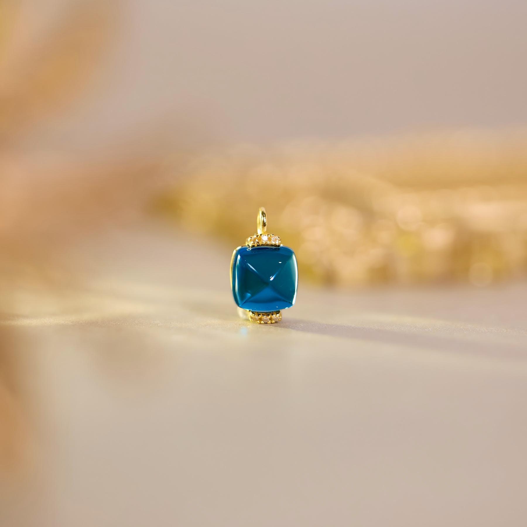 【歪歪】魔鬼蓝托帕石吊坠（多样性发一）XB-N9670