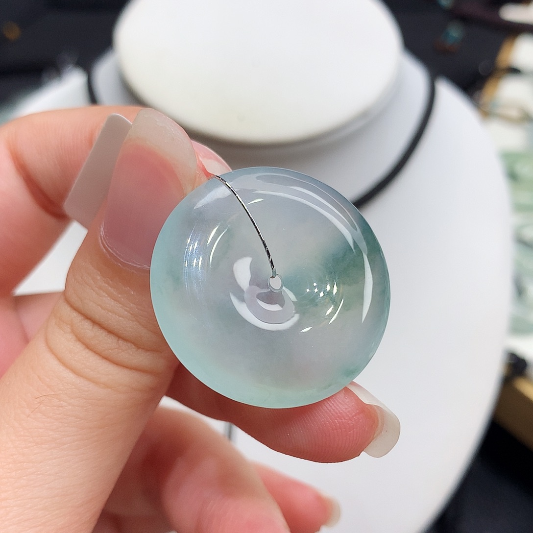 翡翠未镶嵌胸饰翡翠118，28.1/5.7