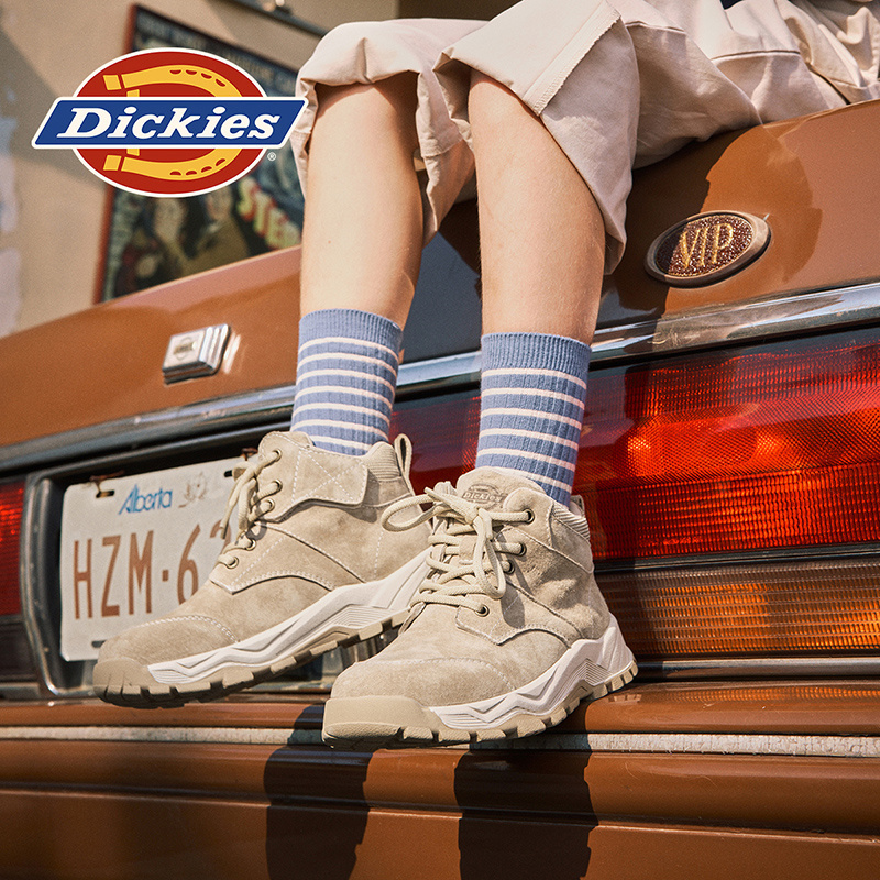 Dickies大童2025秋冬潮流百搭儿童靴子男女童厚底外穿防滑雪地靴