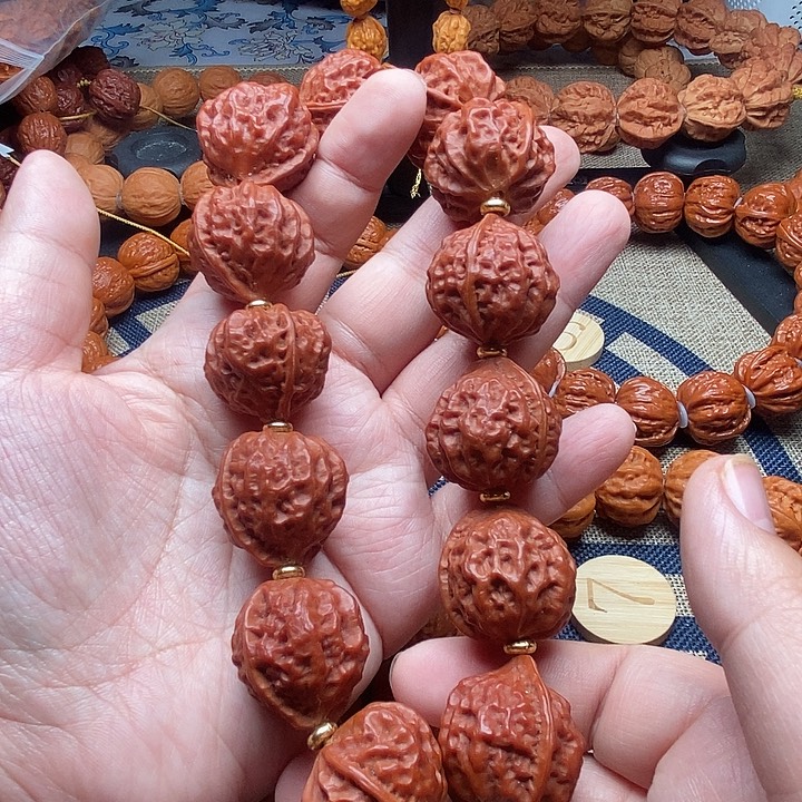 文玩核桃手串桃心手持25
