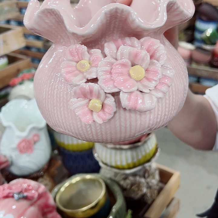 有孔，凑单福利满10元发货陶瓷多肉花盆！