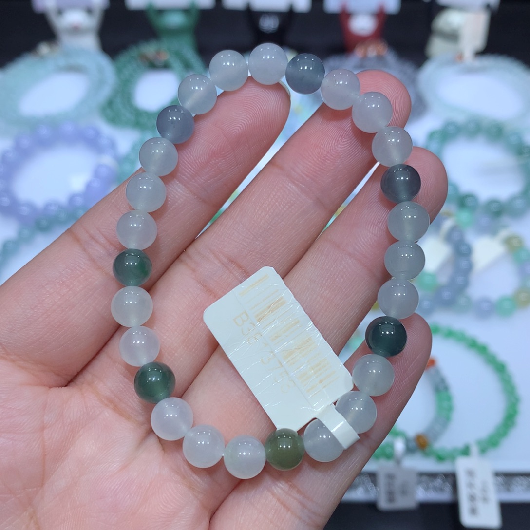 翡翠未镶嵌手串天然