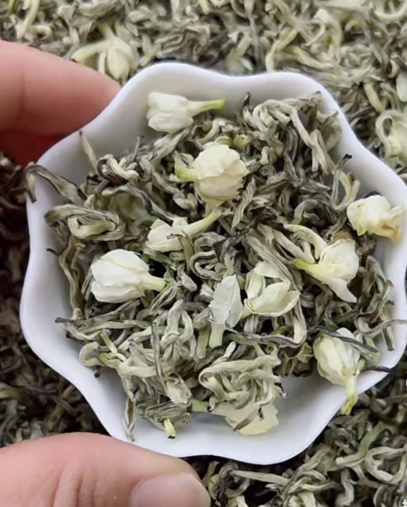 「特级飘雪」2025新茶全嫩芽浓香型早春独芽茉莉花茶散装