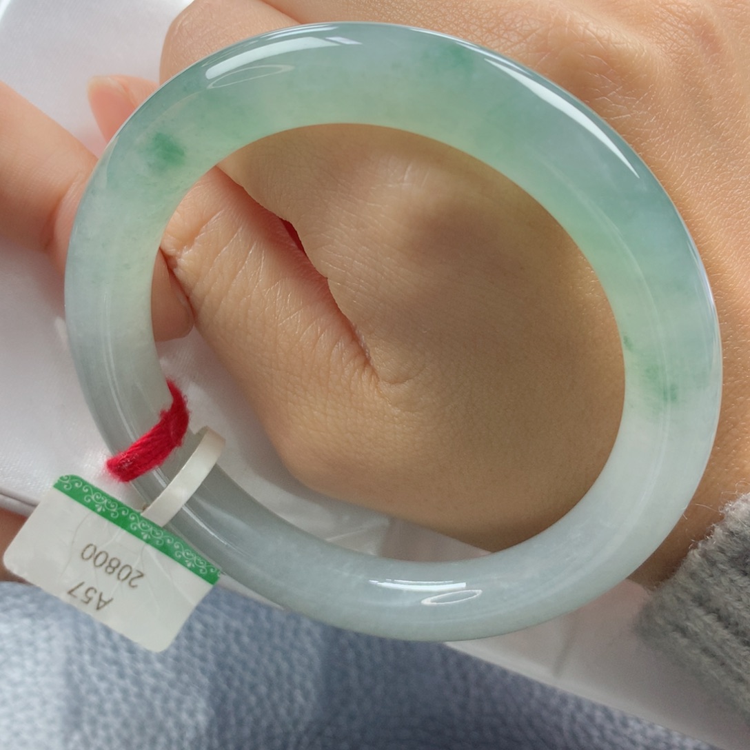 未镶嵌手镯翡翠缅甸天然翡翠A货57圆