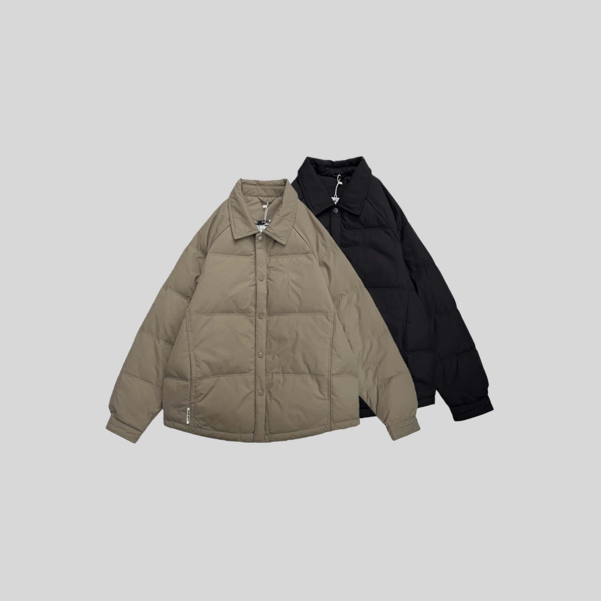 【冬季】新款潮流休闲男装时尚刺绣马翻领加厚夹克防寒服外套2507