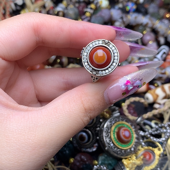 玛瑙/玉髓未镶嵌发一条