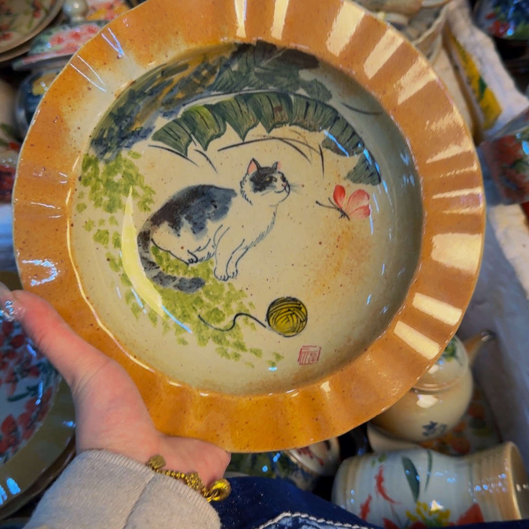 瓷片景德镇陶瓷手工手绘