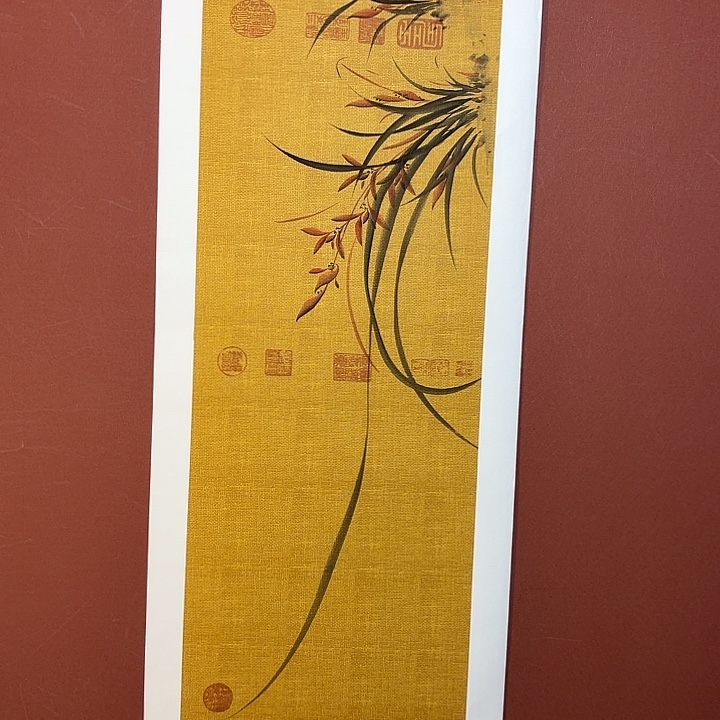 国画听兰老师花鸟