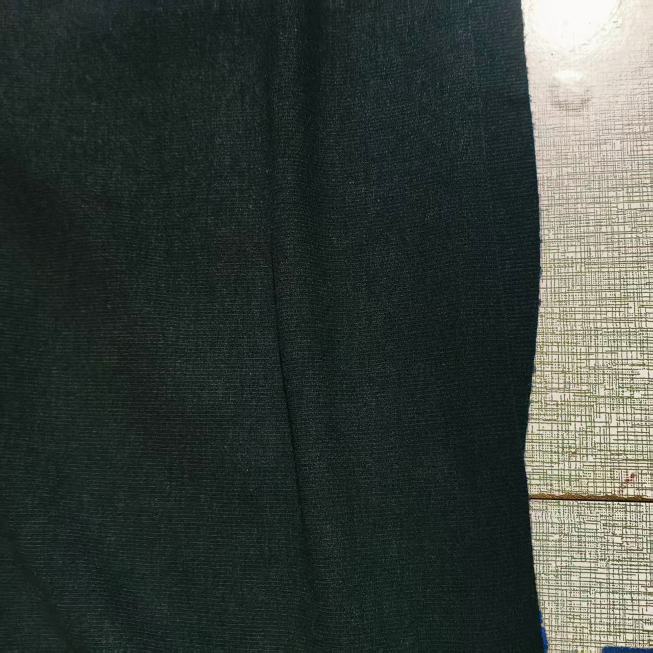 牙签条黑色双面奥绒,亲肤柔软舒适,恒温锁热高弹