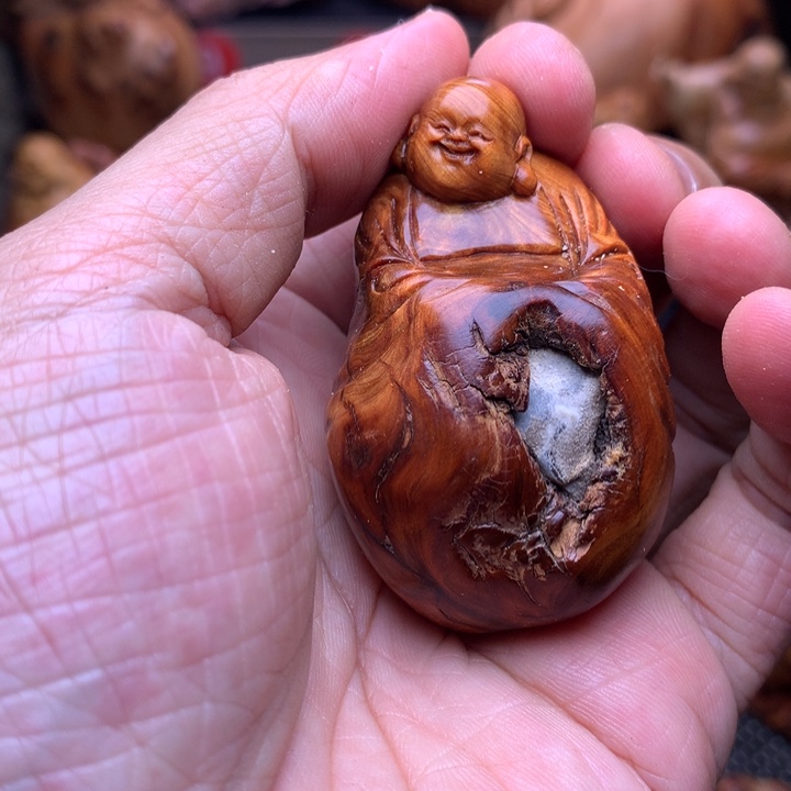 柏木（崖柏）崖柏陈化料手把件