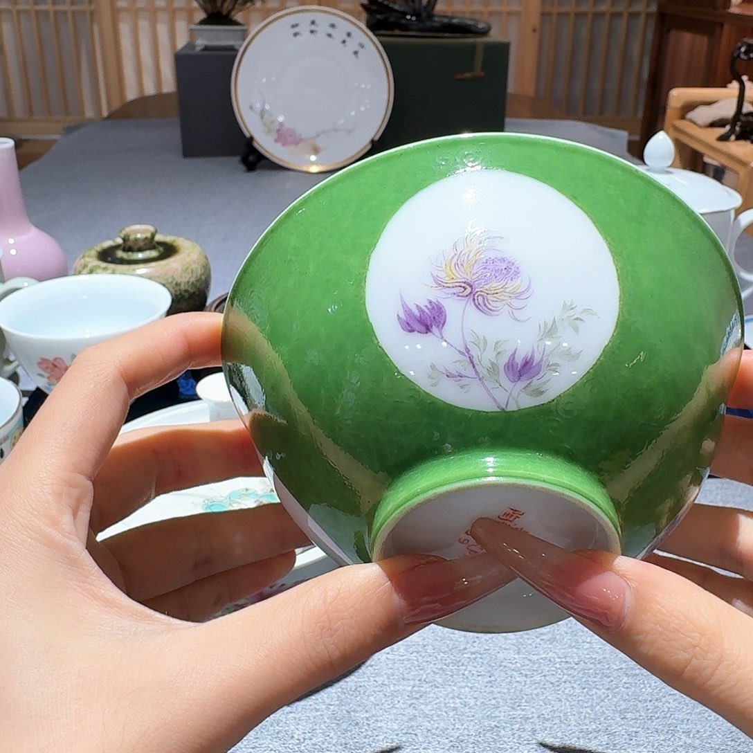 摆件寒****间景德镇陶瓷碗一件