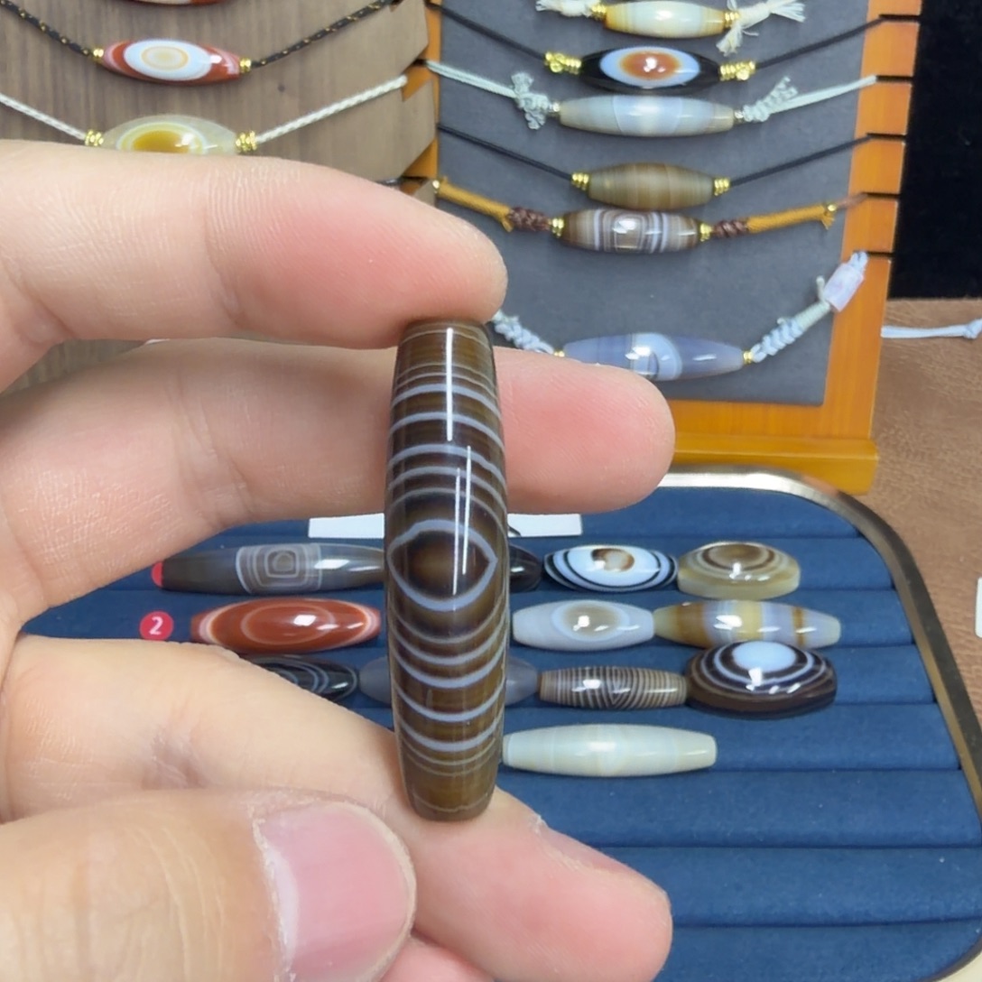 e***木玛瑙/玉髓合金颈饰