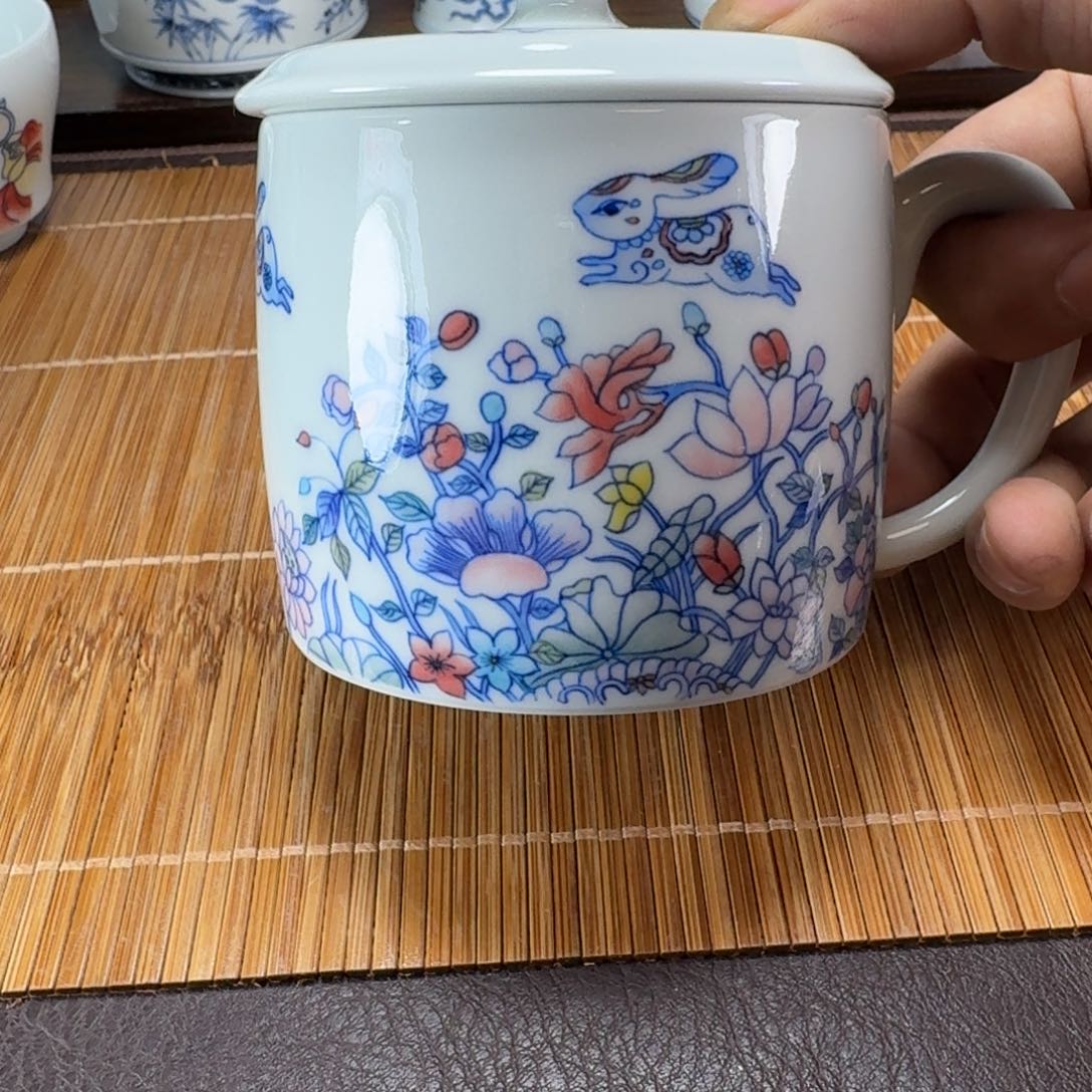 瓷片当代景德镇陶瓷手绘茶具