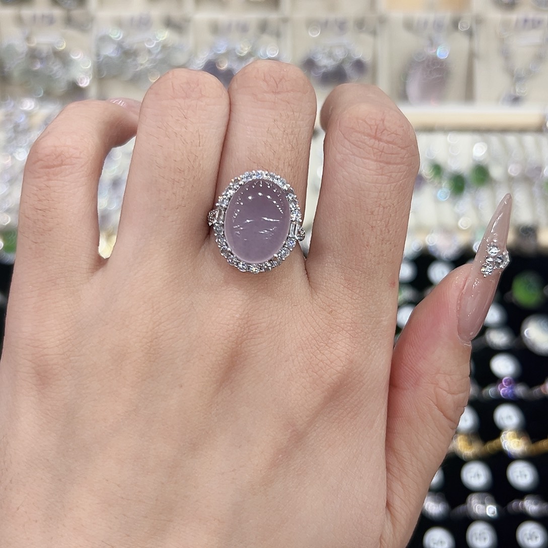 ꧁***꧂萤石银S925镶嵌戒指