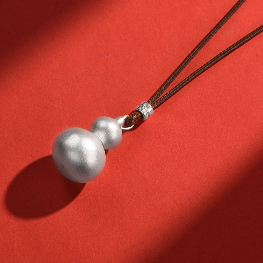 吊坠足银 足银999福禄吊坠爆款葫芦可打开项坠简约时尚新中式百搭